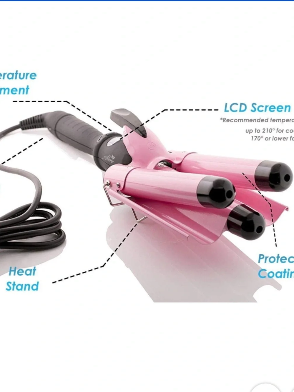 Beauty Queen Triple Barrell Curling Iron